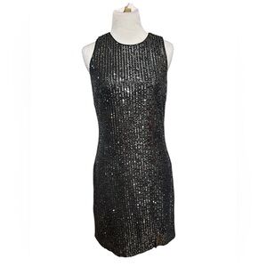 Elegant Black Sequin Dress